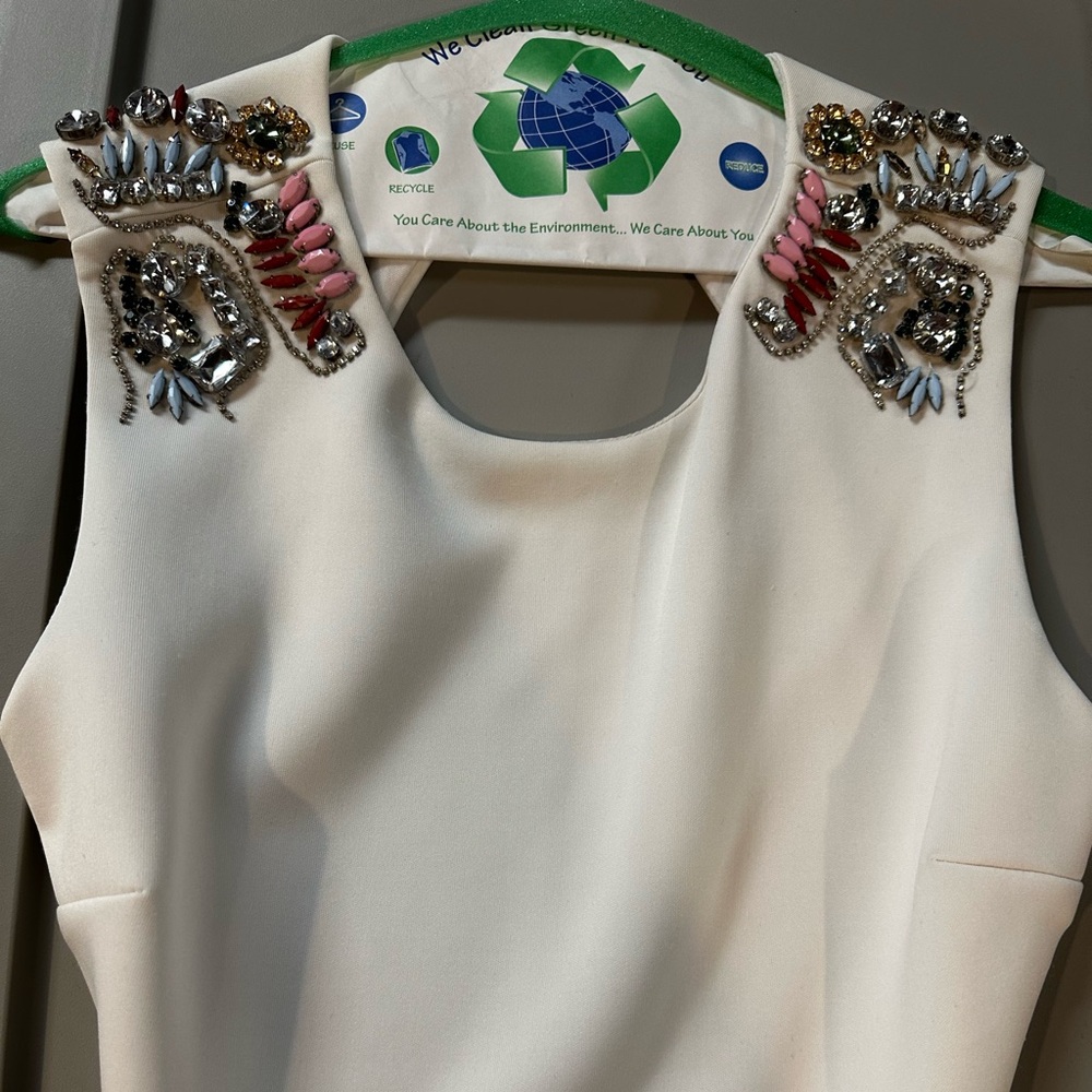 Mini dress with gems